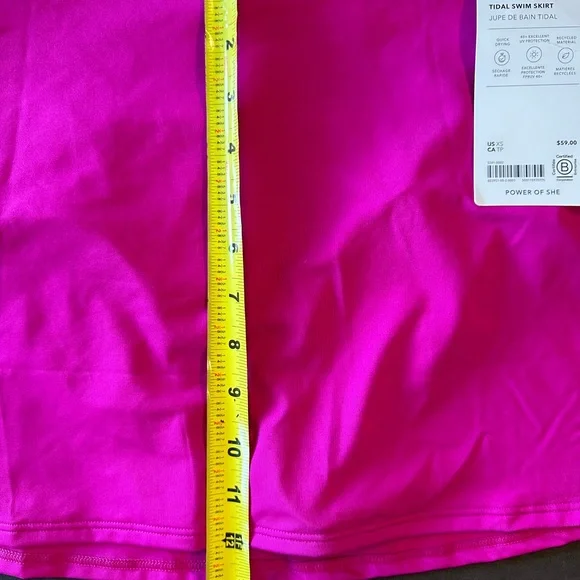 SALE✨ Athleta pink bikini skirt triangle top set XS NWT - Picture 10 of 16